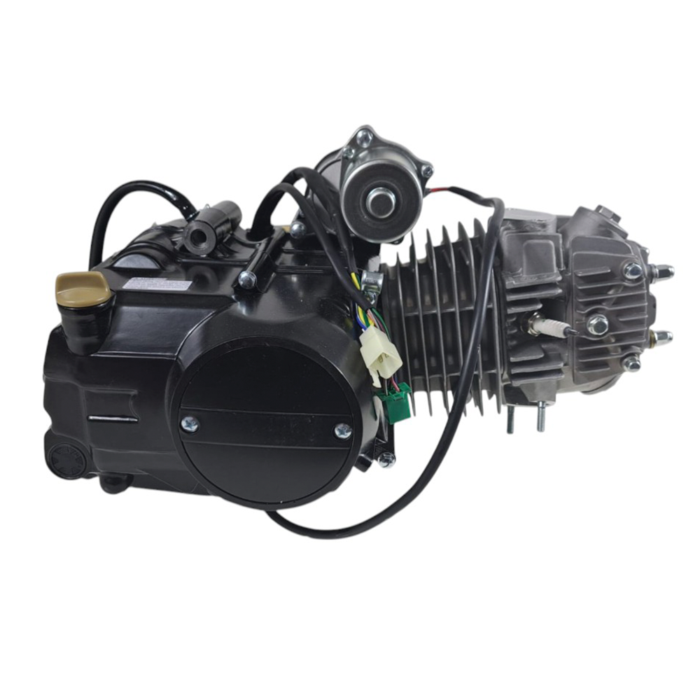 Motor completo 125cc c/Motor Arranque p/ Cima (semi-auto 3+R) (preto) - Tox (ATV)