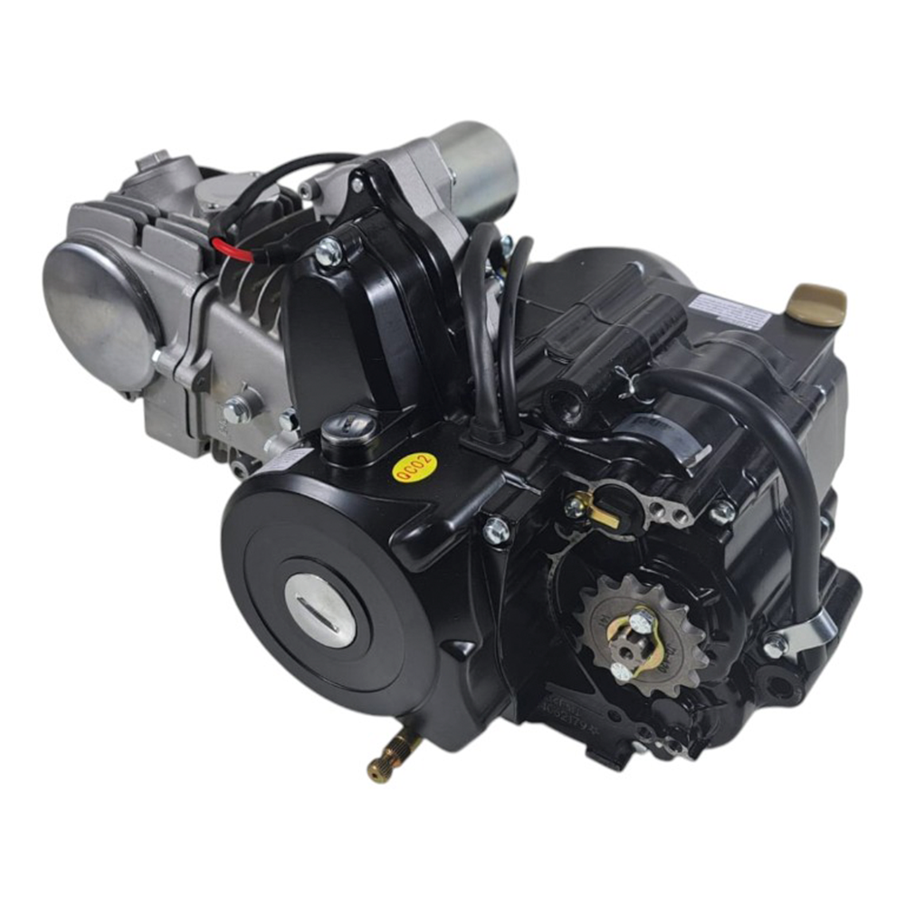 Motor completo 125cc c/Motor Arranque p/ Cima (semi-auto 3+R) (preto) - Tox (ATV)