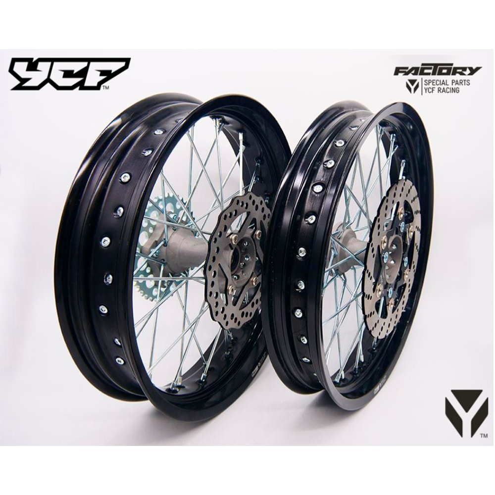 Kit Jantes 17" SM (Frente: 2.50x17, Tras:3.50x17) - YCF (Bigy)