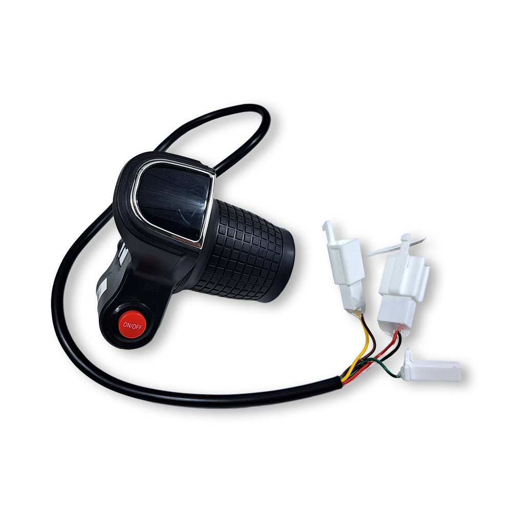 Acelerador c/ mostrador de nivel de carga e botao ON/OFF (Li 36V)  - Tox (E-Saker 500W (EMD04))