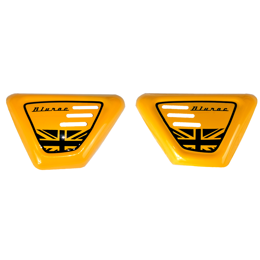 Kit - Tampa Lateral ESQ + DRT c/rede (Amarelo) - Bluroc/Bullit (Legend 125)