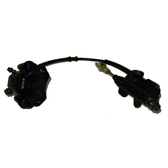 Bomba travao completa traseiro, de pe (L=500mm) (1 bombito) (preto) - ATV 110/125 / Tox (Speedbird)