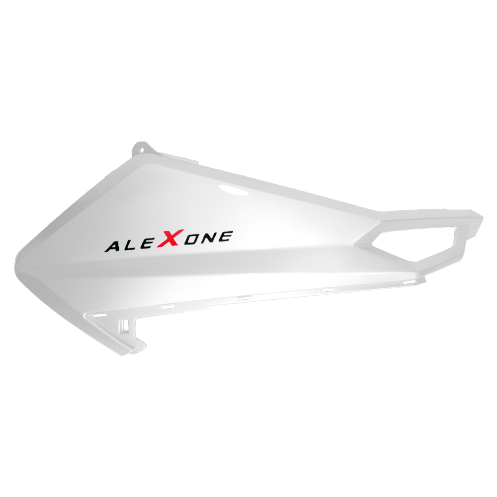 Carenagem Lateral (Frente, Cima) DRT, (Branco), ALEXONE 125 EFI