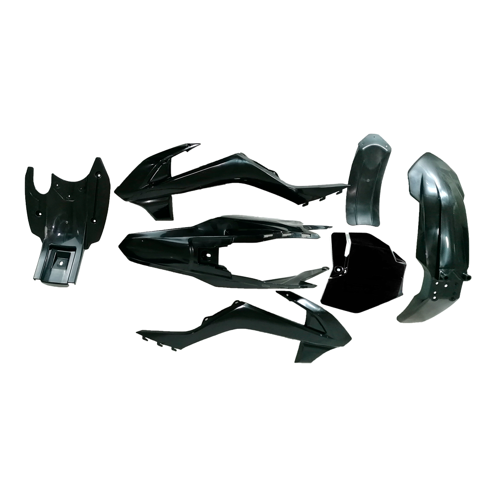 Kit carenagens (preto) - TOX (Volcano 125/140)