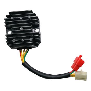 Retificador (5 fios / 3 amarelos)(Euro 4) - Neco (Azzuro 125 / Borsalino 125) GY6 125 152QMI EFI - Motron (Ideo 125)