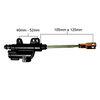 Bomba de Travao (Hidraulica) Ajustavel Ø 8 Banjo - Pitbike / universal