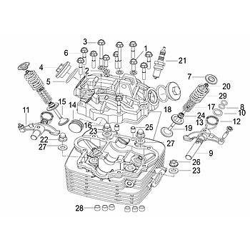 Valvula de admissao (19) - 154FMI - KSR MOTO (GRS 125)