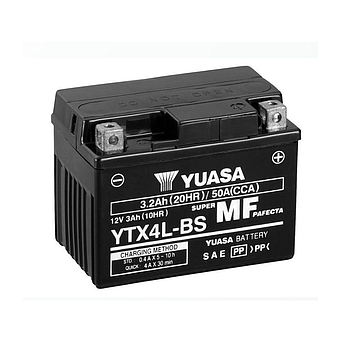Bateria 12V / 3.2Ah (YTX4L-BS), YUASA®