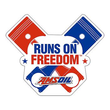 Autocolante "Runs on Freedom" (Pack 10) - AMSOIL