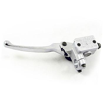 Bomba de travao ESQ / TRAS (Hidraulico da manete), c/ manete cromada,(Banjo M10) UNIVERSAL