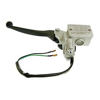 Bomba de travao ESQ / TRAS (Hidraulico da manete), c/ manete PRETA,(Banjo M10) UNIVERSAL