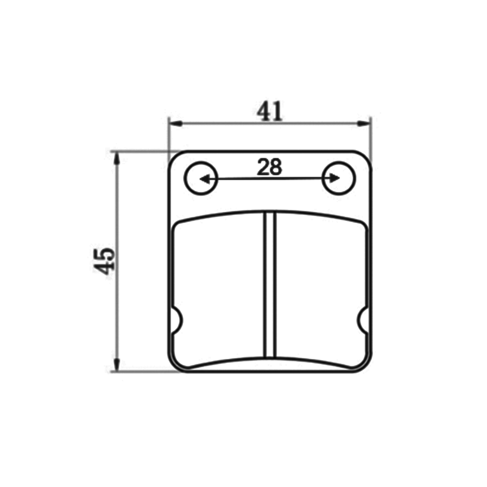 Pastilhas de travao (traseiro) - Bluroc/Bullit (Legend / Hunt / Spirit / Hero 125)