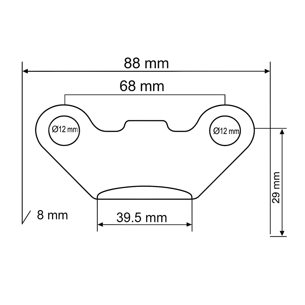 Pastilha de travao traseira - TOX (Viper VR 125)