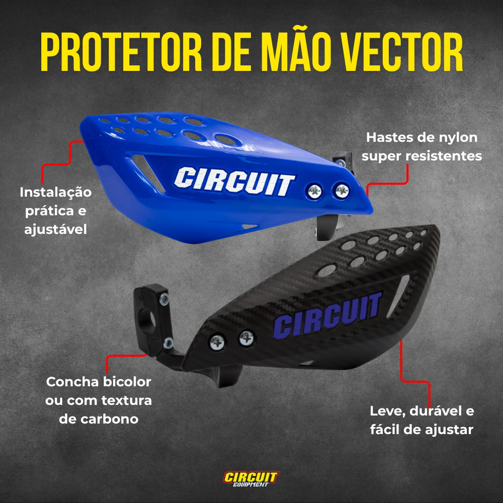 Circuit Equipment: Protetor de mão Vector Nylon Universal / Liso