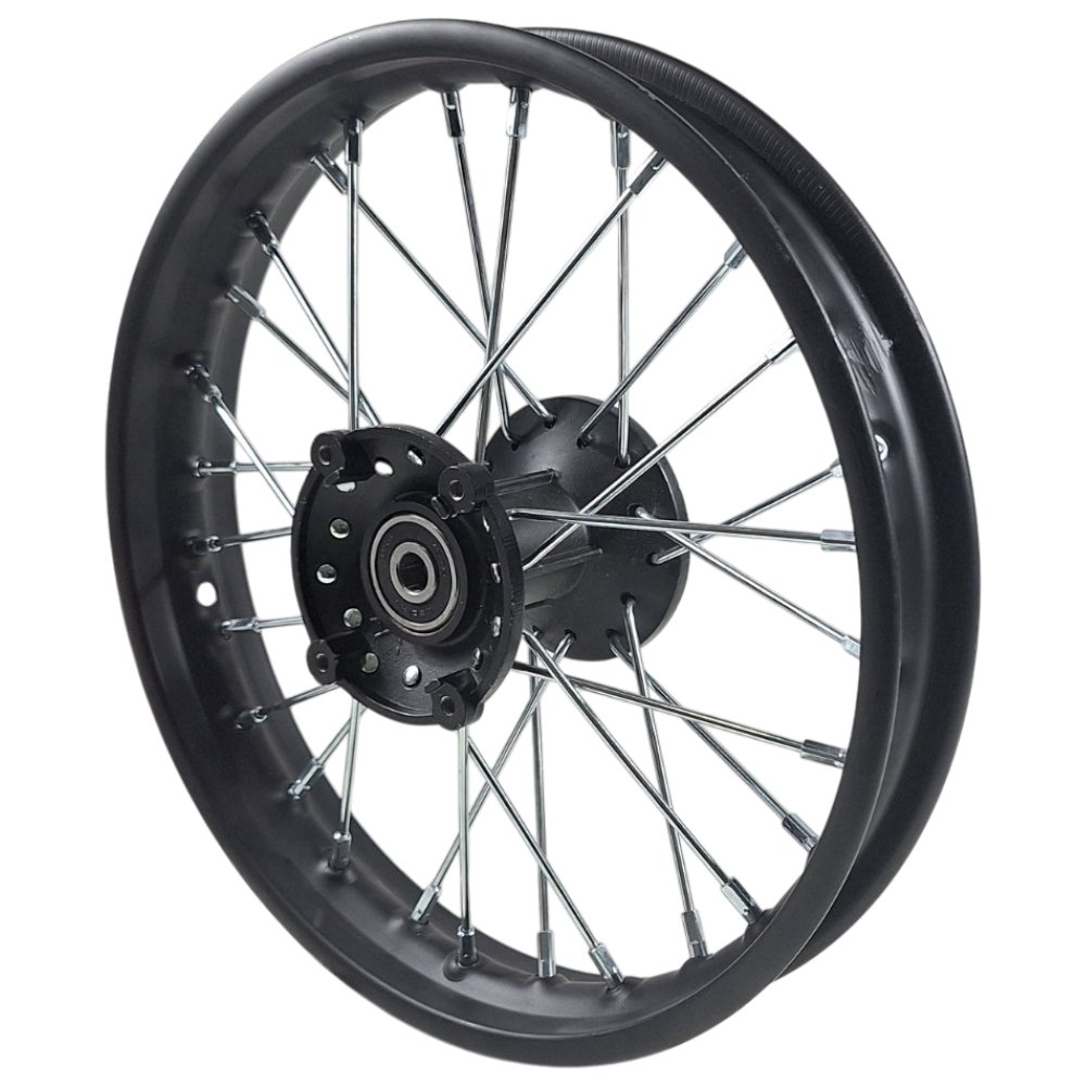 Jante Dianteira 12&quot; (Preta) - (1.40x12'' / eixo 12mm) - Tox Jumper (MD06)