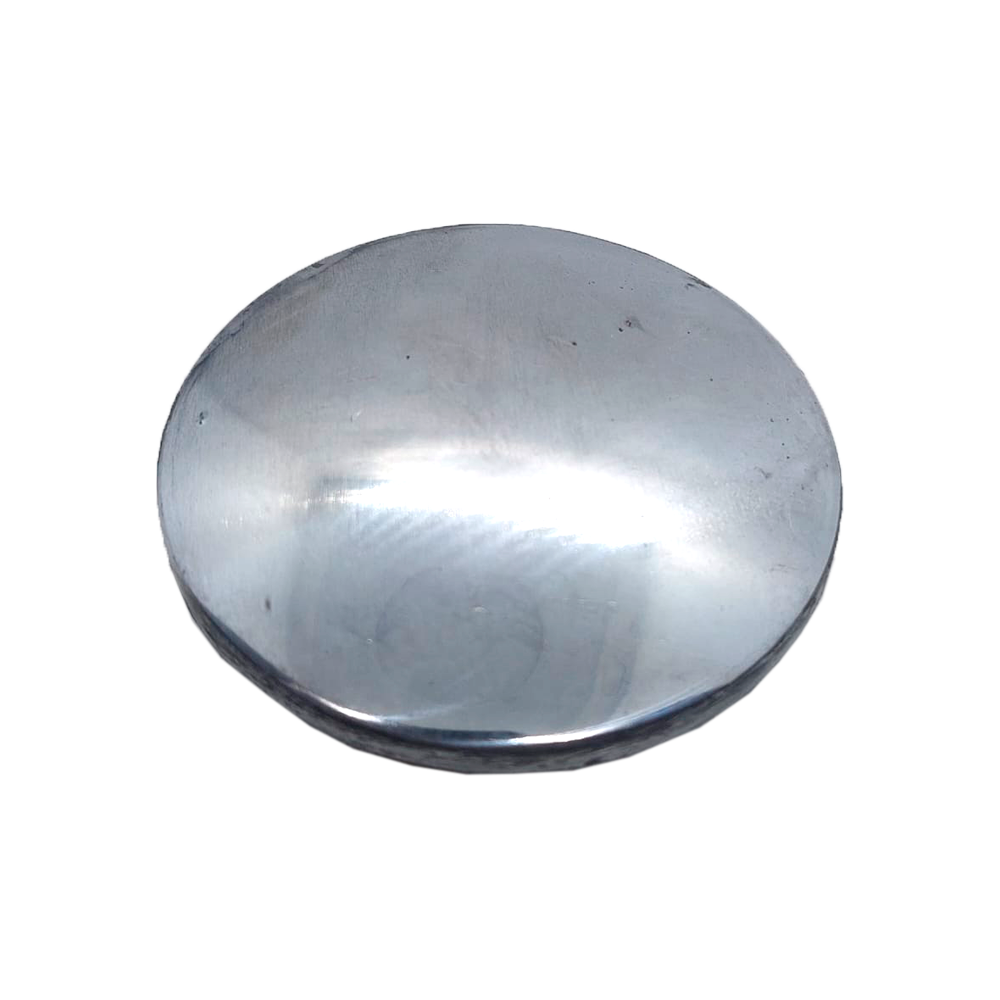 Tampa CINZA da cabeça do carreto da distribuiçao redonda (cromada) - 90/110