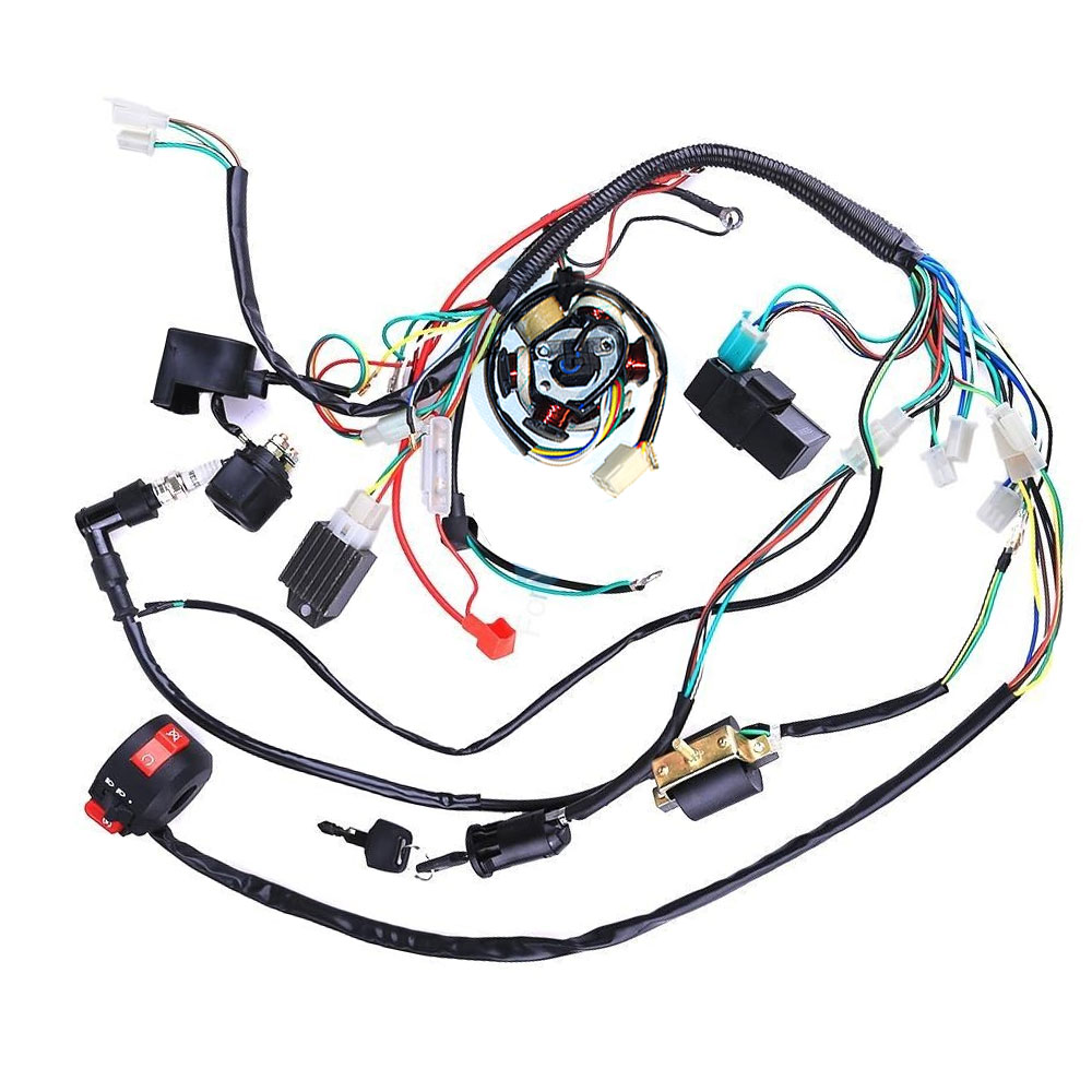 Kit - Parte Eletrica, de 6 BOBINES (cablagem + magnetico + cdi + ...), ATV 50/70/90/110/125