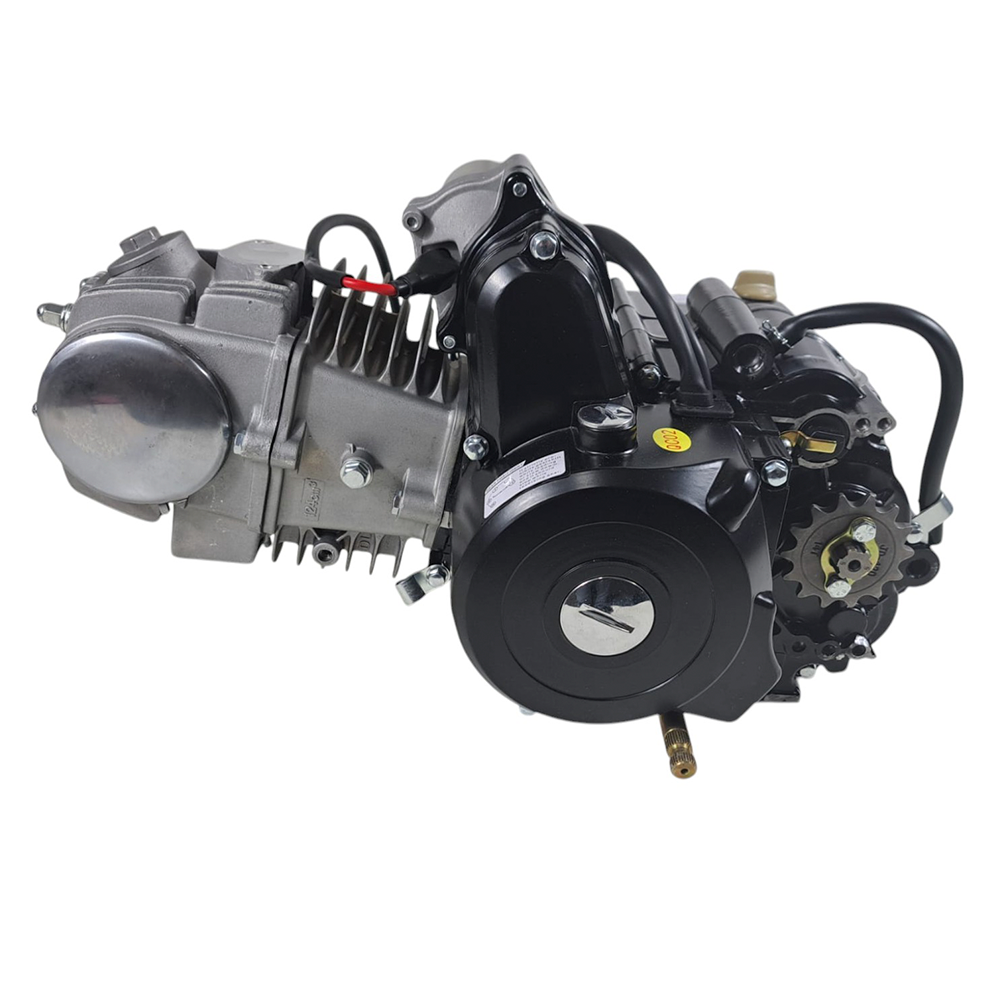 Motor completo 125cc c/Motor Arranque p/ Cima (semi-auto 3+R) (preto) - Tox (ATV)