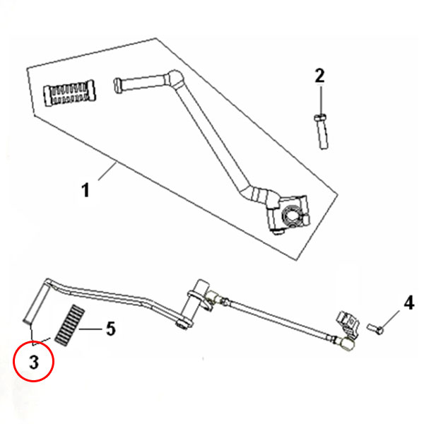 Pedal de Mudanças, KEEWAY (SUPERLIGHT 125)