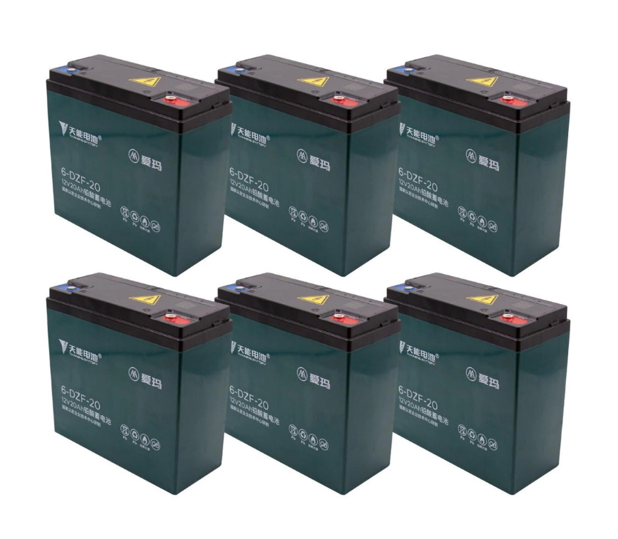 Pack de baterias (6und.) 72V - (12V/20ah) - Neovolt (Pulse)